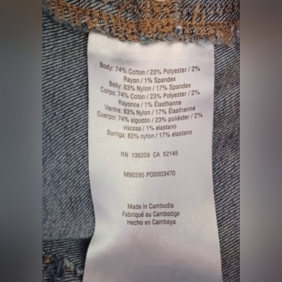 A Motherhood Blue Straight Wide Leg Jeans Timeless Denim Style - Picture 5 of 7